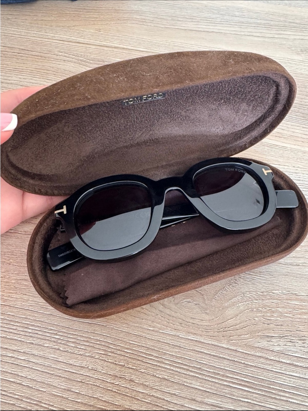 Tom Ford Black Round Women's Sunglasses